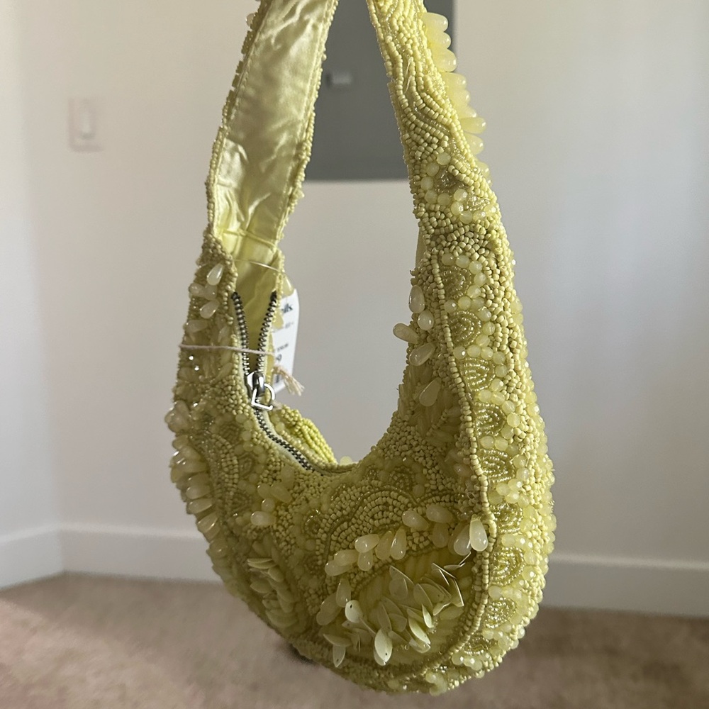 Viral Beaded Bag, Yellow - Picture 8 of 9